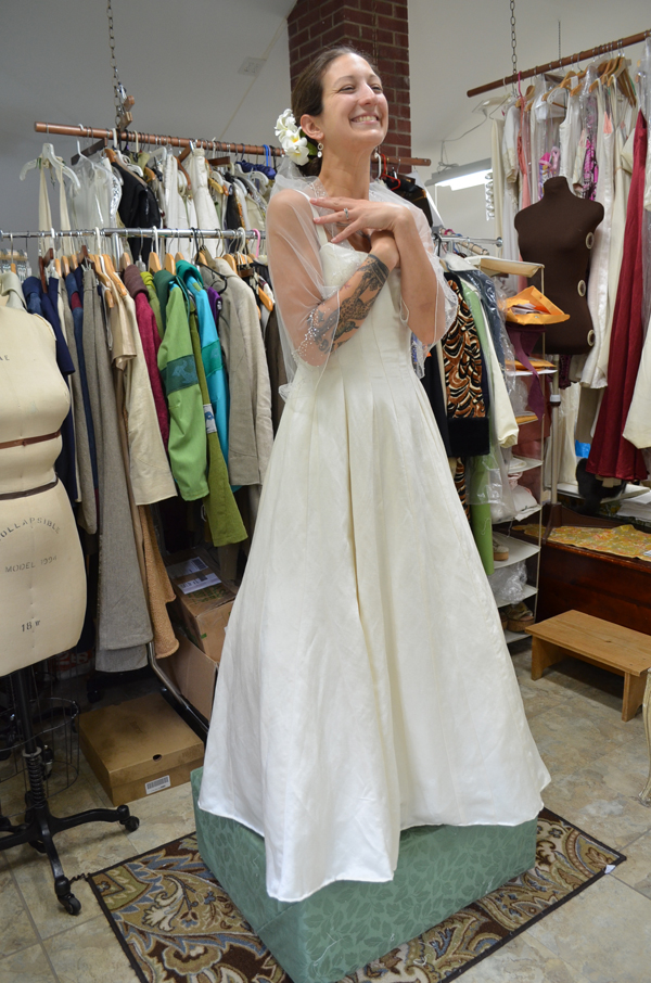 Hemp wedding dresses made in Vermont