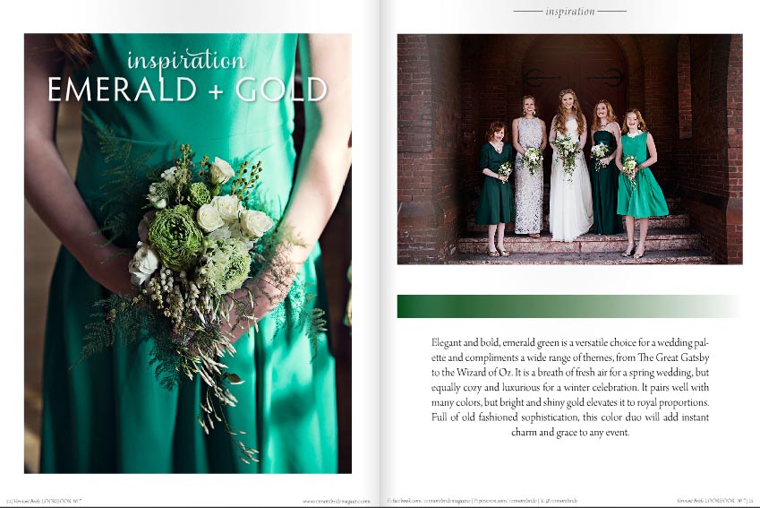 Emerald green wedding inspiration