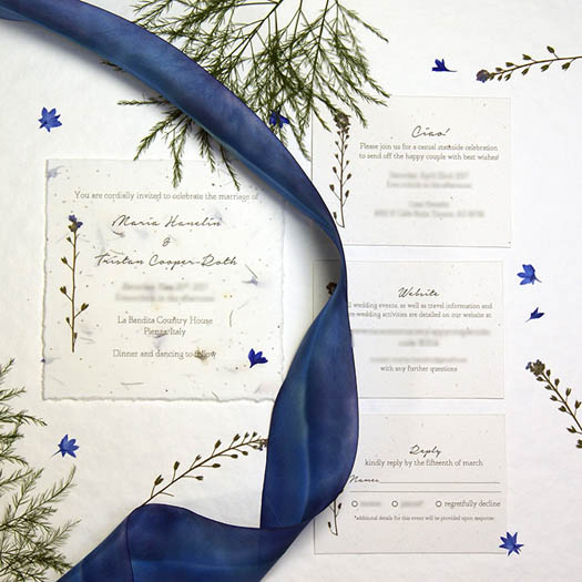 Eco-friendly tree free Wedding Invitations