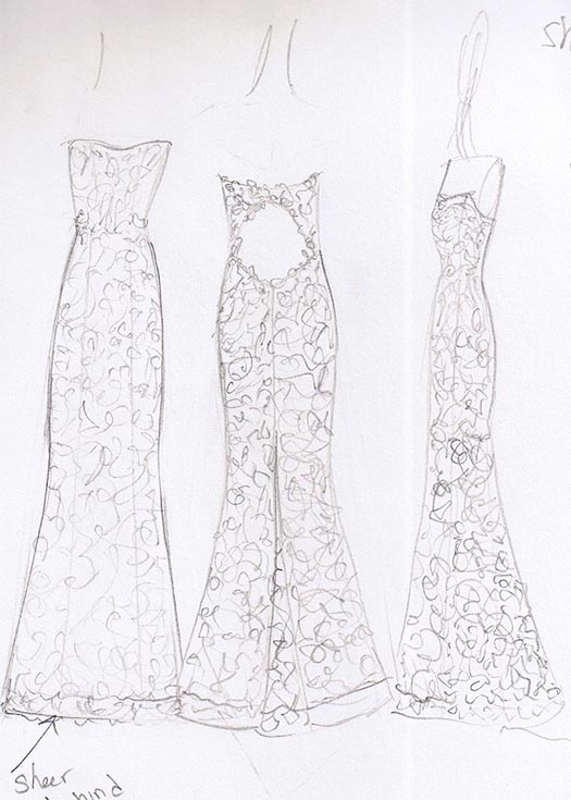 Custom Designed Wedding Dress by Tara Lynn