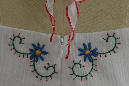 Mexican embroidered dress