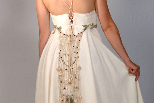 seashell wedding dress