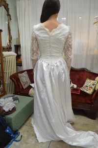 heirloom wedding dress redesign