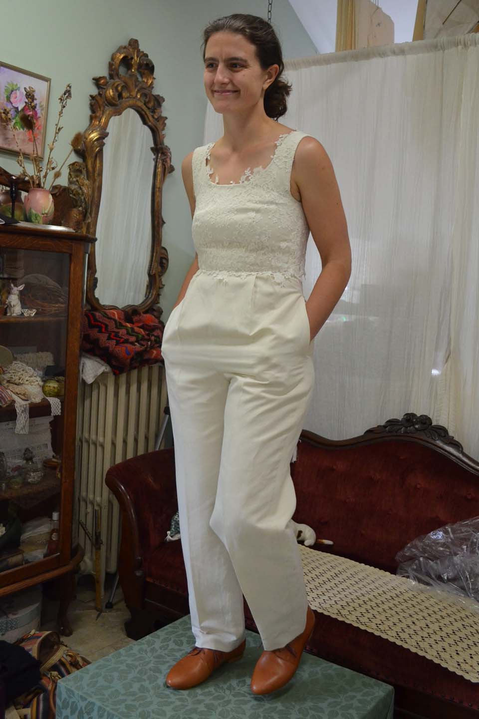 wedding jumpsuit with pockets