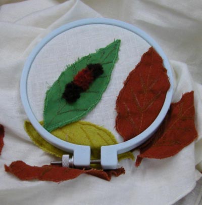 embroidered woolly bear