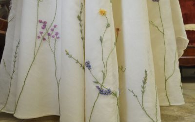 The Making of an Embroidered Wildflower Wedding Dress